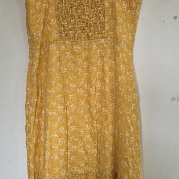 Cynthia Rowley Mustard Strapless Dress - Picture 2 of 10